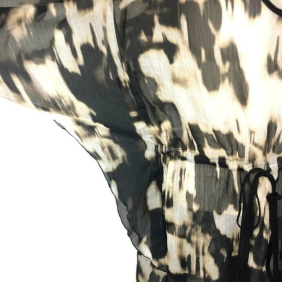 Daniel Rainn Women's S Small Blouse Tunic Top Drawstring Waist Dolman Sleeves - Picture 4 of 6